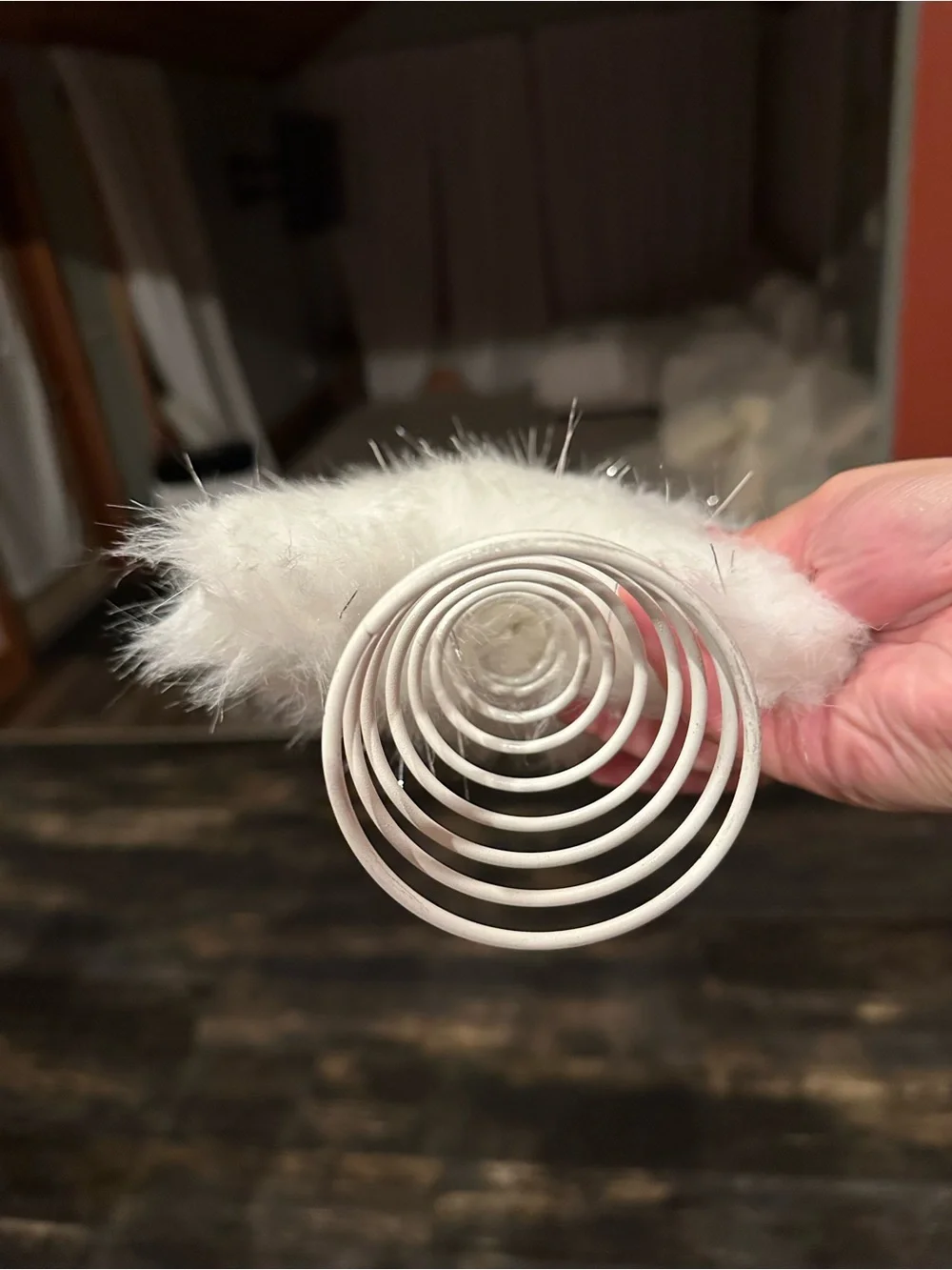 White Star Tree Topper - Fluffy Feather Holiday Decoration